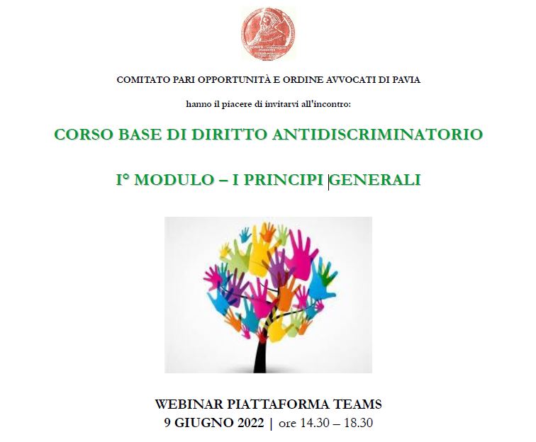 Immagine corso Diritto Antidiscriminatorio - I° modulo