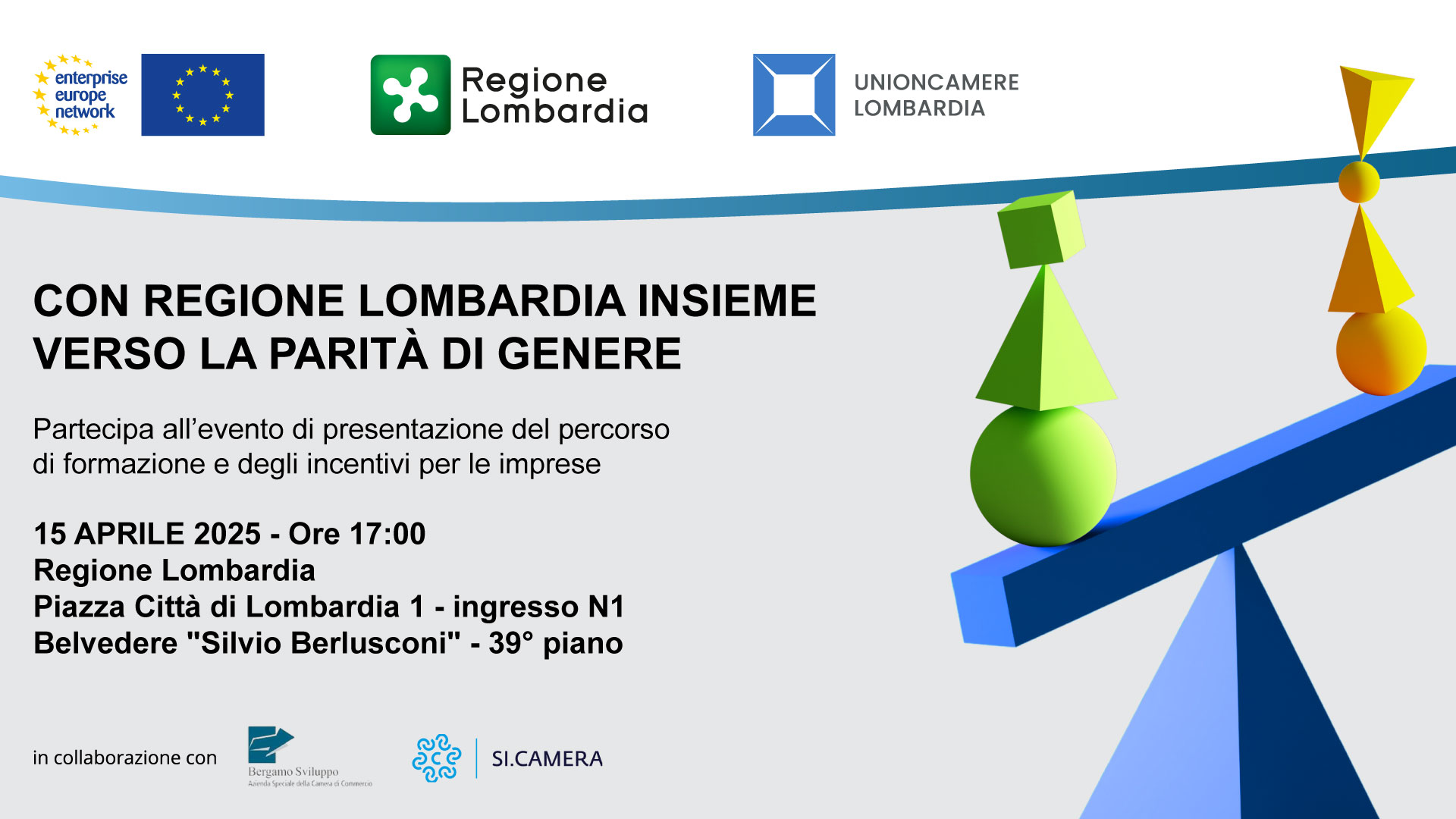 Regione Lombardia e Unioncamere Lombardia alleate per la parità di genere nelle imprese